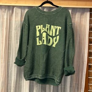 Soft oversized crew neck sweatshirt